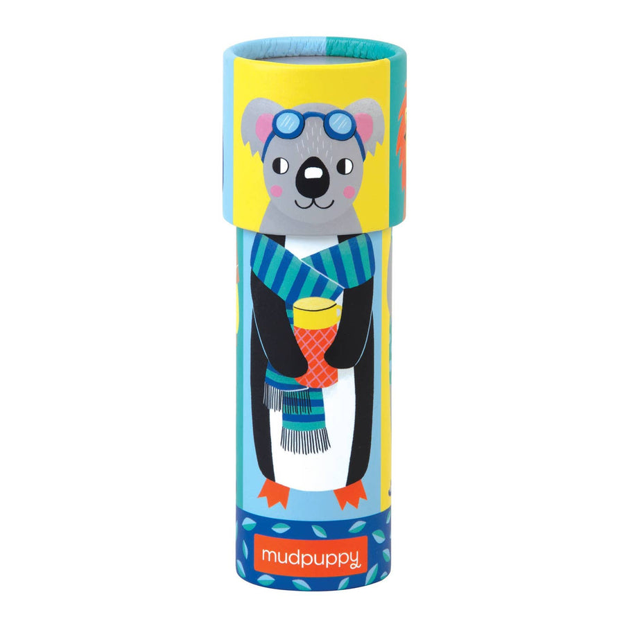 kaleidescope Toy with a cartoon koala design on a white background