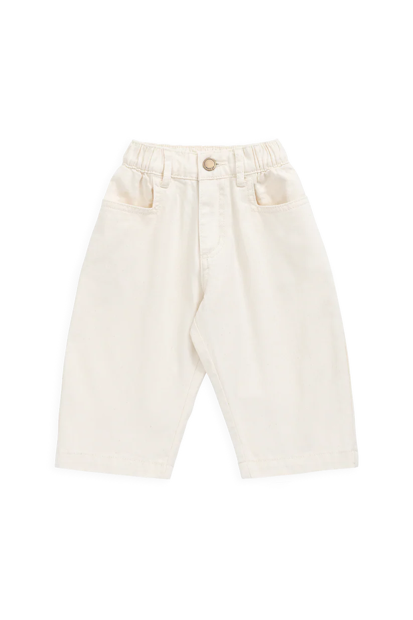 Beige pants on a white background