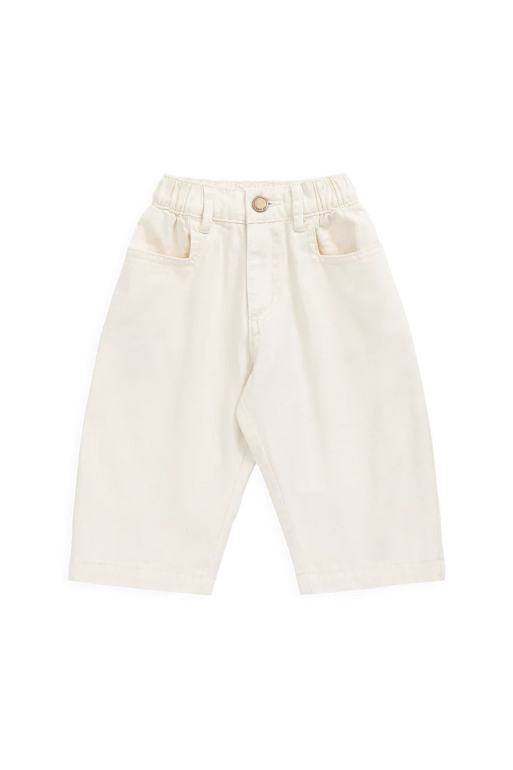 Beige pants on a white background