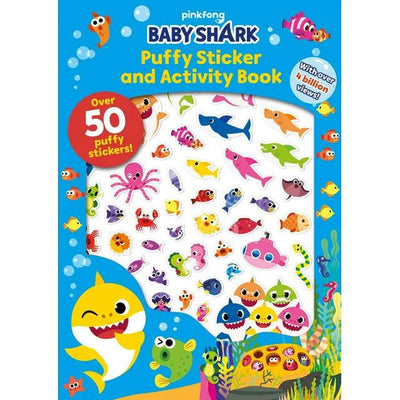 Activity Book | Baby Shark Puffy Stickers and Activity Book | Buzz POP - The Ridge Kids