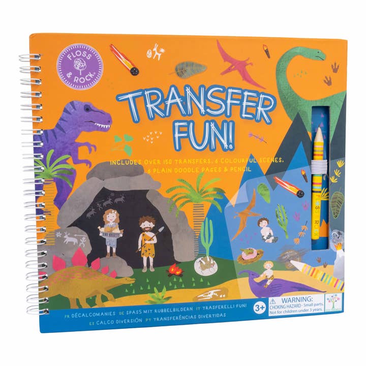 transfer craft kit with a dinosaur theme