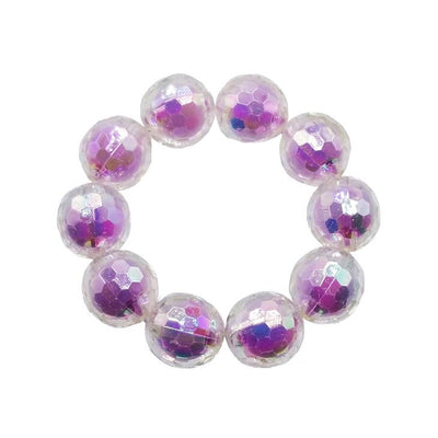 Bracelet | Sparkly Disco Ball - Lively Lavender | Bottleblond Jewels