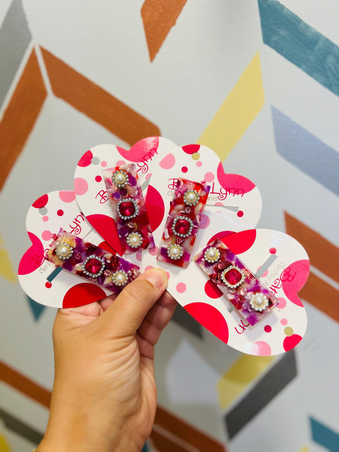 Alligator Clip | Jeweled Resin - Pink | Bari Lynn Accessories - The Ridge Kids