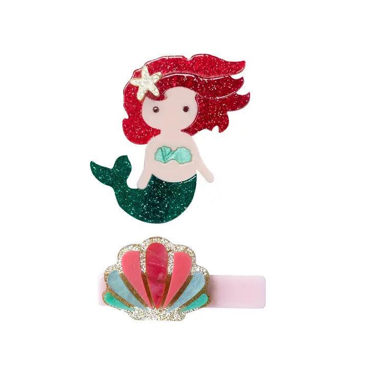 Alligator Clip Set | Mermaid and Shell | Lilies and Roses NY - The Ridge Kids