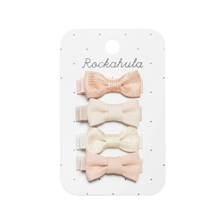 Alligator Clip Set | Mini Bow Set- Flora Linen | Rockahula Kids - The Ridge Kids