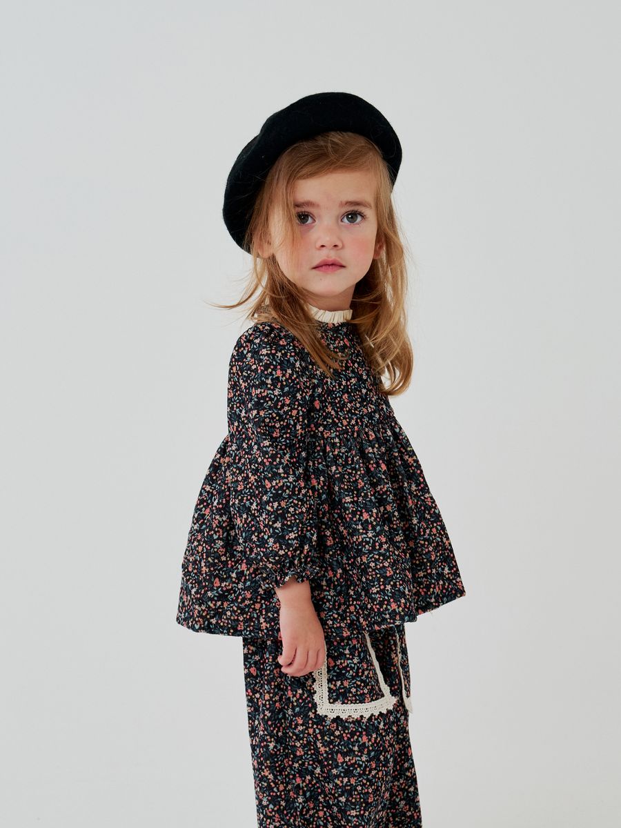 Girls Sets | 2PCS: Amelia Frill Blouse and Pants | Petite Hailey