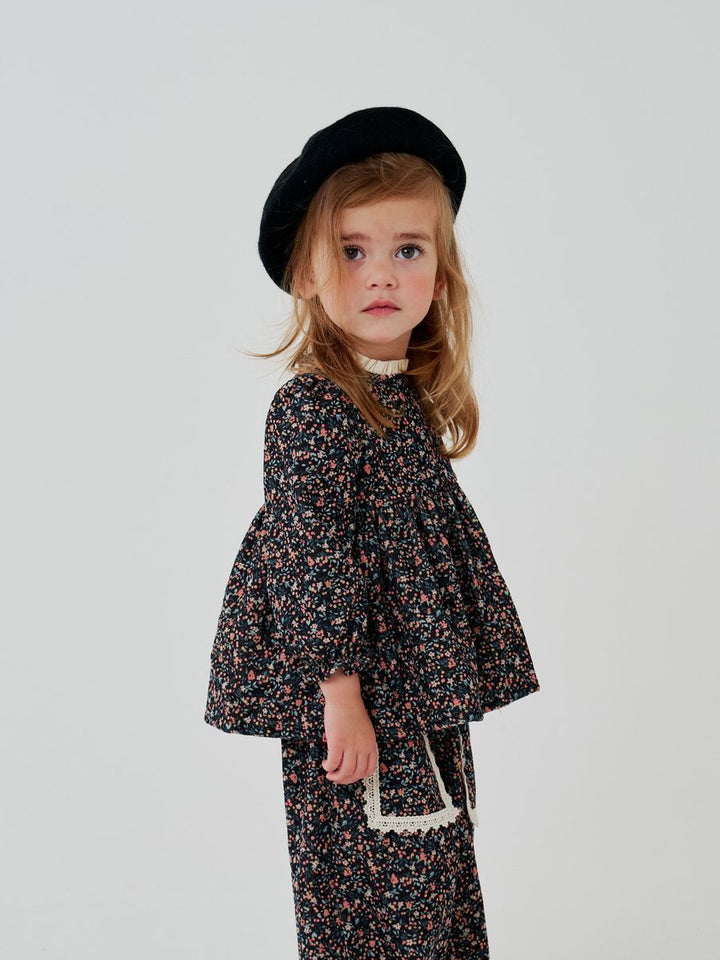 Girls Sets | 2PCS: Amelia Frill Blouse and Pants | Petite Hailey