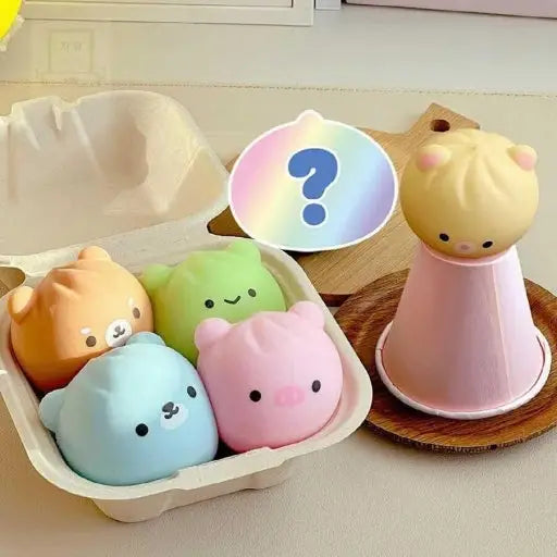 Toys | Random Animal Mystery Dumpling Squishy | K-Wonderland