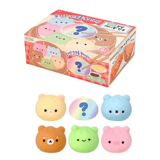 Toys | Random Animal Mystery Dumpling Squishy | K-Wonderland