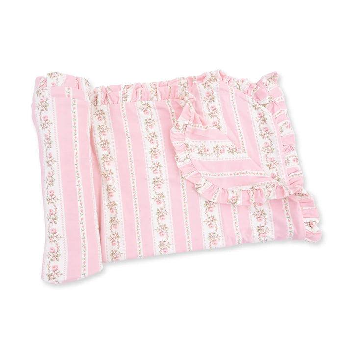 Baby Blanket | Ruffle Blanket - Antoinette Stripe | Angel Dear