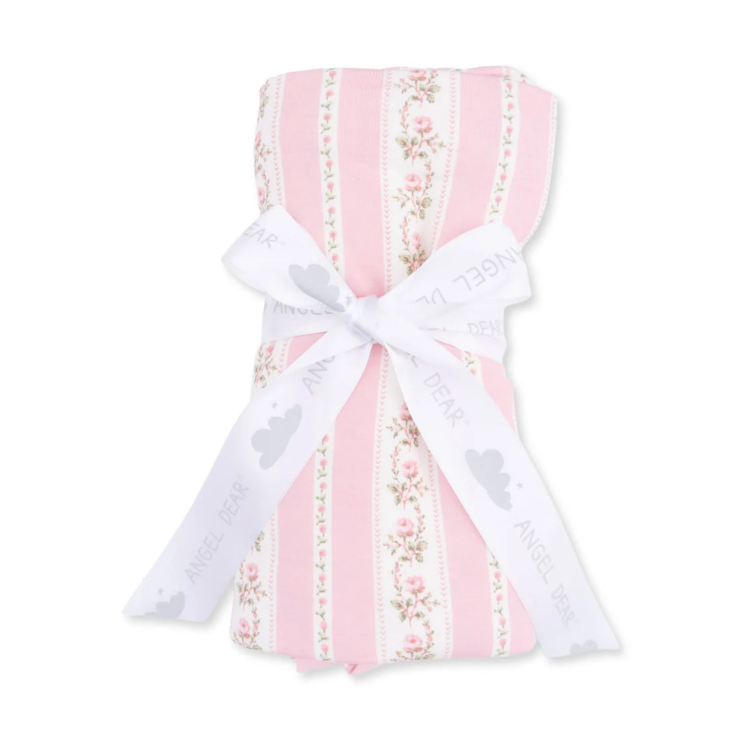 Baby Blanket | Ruffle Blanket - Antoinette Stripe | Angel Dear