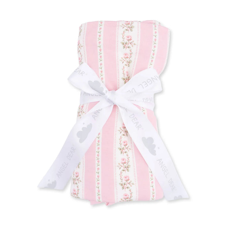 Baby Blanket | Ruffle Blanket - Antoinette Stripe | Angel Dear