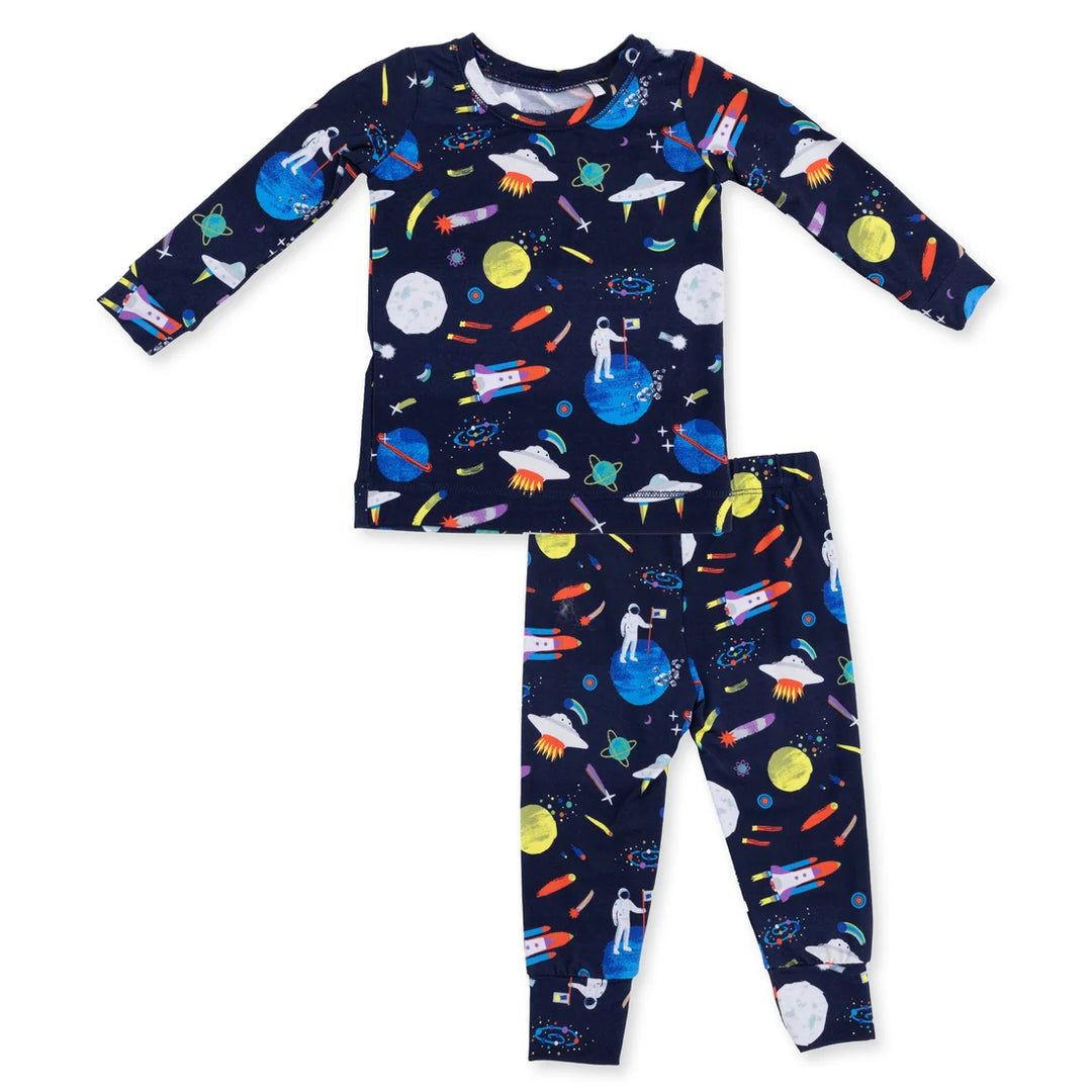 Boys Sets | Long Sleeve Loungewear Set- Astronaut and Rockets | Angel Dear
