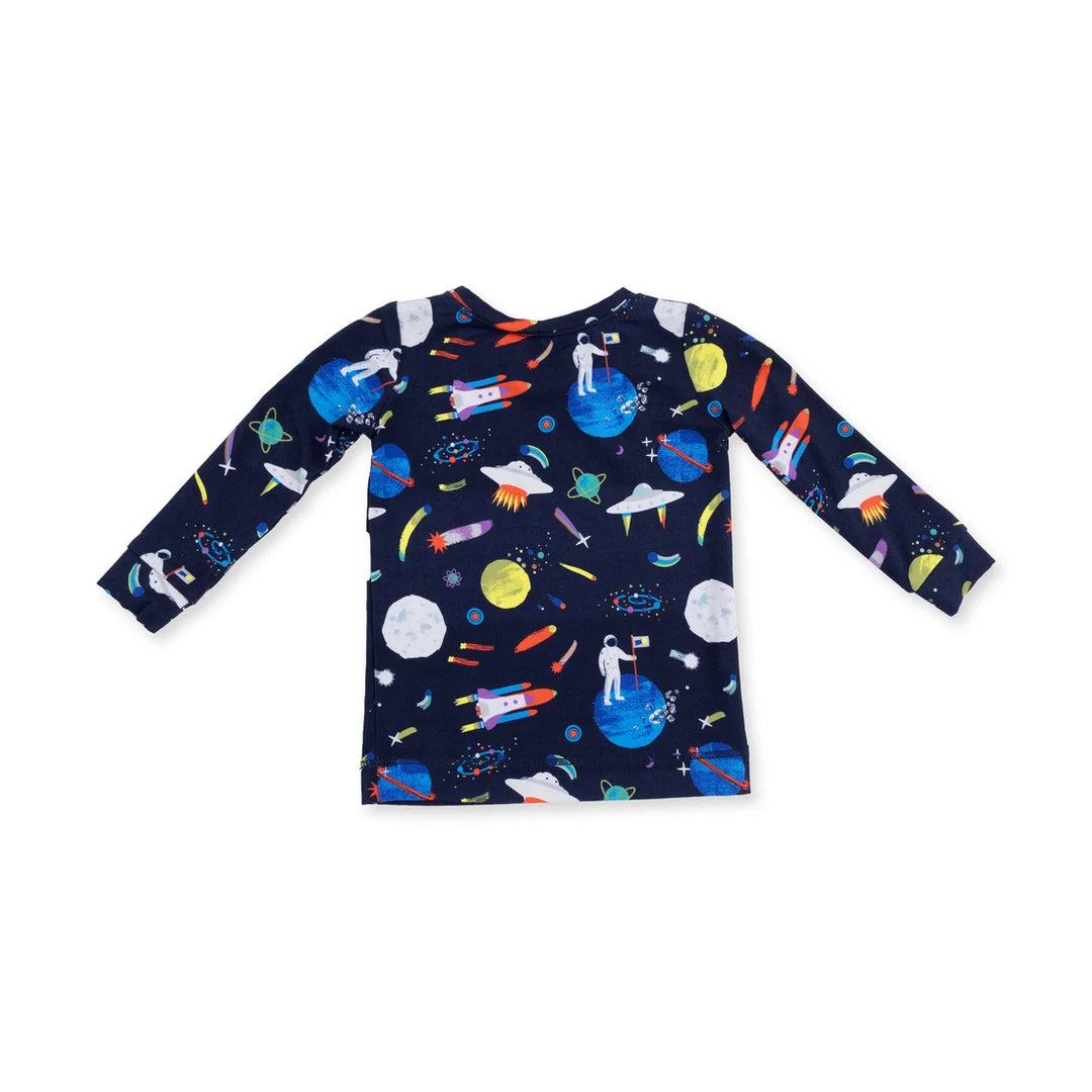Boys Sets | Long Sleeve Loungewear Set- Astronaut and Rockets | Angel Dear
