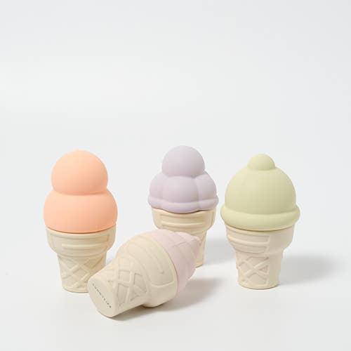 another angle of the silicone ice cream cones 