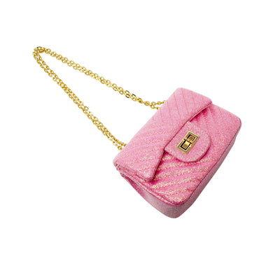 Handbag | Classic Glitter Wave - Pink | Tiny Treats and Zomi Gems
