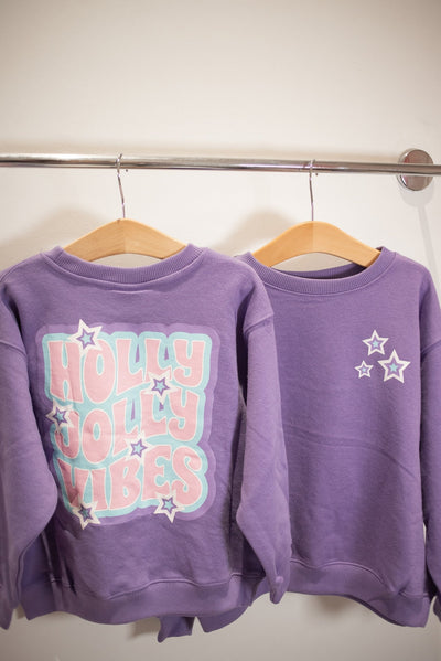 Kids Sweatshirt | Holly Jolly Vibes Sweatshirt | XOXO by Magpies