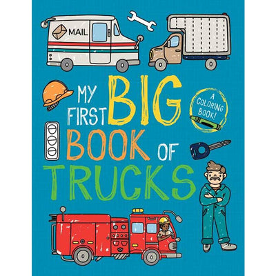 coloring book with truck theme