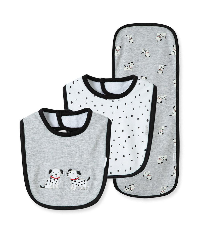 Baby Bib and Burp Set | Dalmatian | Little Me - The Ridge Kids