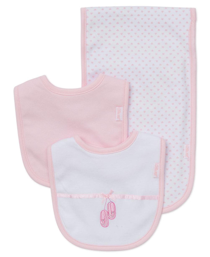 Baby Bib and Burp Set | Prima Ballerina | Little Me - The Ridge Kids