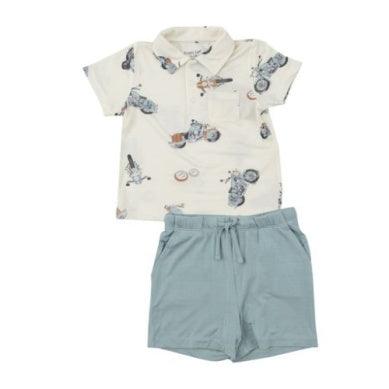 Baby Boy 2 Piece Set | Motorcycles | Angel Dear - The Ridge Kids