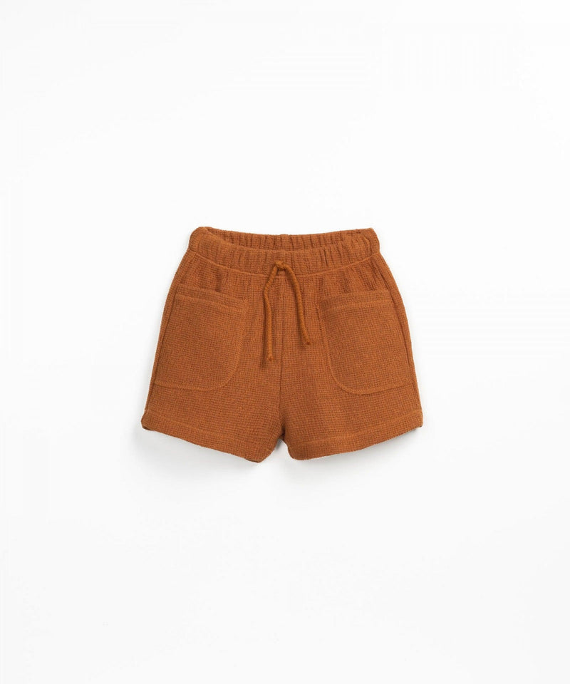 Baby Boy Bottoms | Shorts: Ribbed- Copper | Play Up - The Ridge Kids