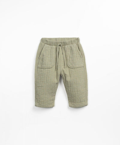 Baby Boy Bottoms | Woven Pants- Green | Play Up - The Ridge Kids