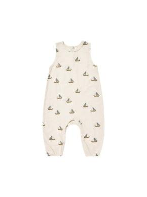 Baby Boy Jumpsuit | Mills- Sailboats| Rylee and Cru - The Ridge Kids