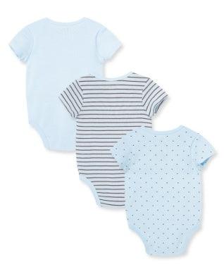 Baby Boy Onesie | 3 Pack- Monkey Star | Little Me - The Ridge Kids