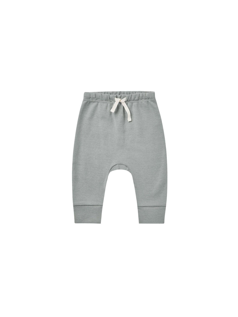 Baby Boy Pants | Drawstring - Dusty Blue | Quincy Mae - The Ridge Kids