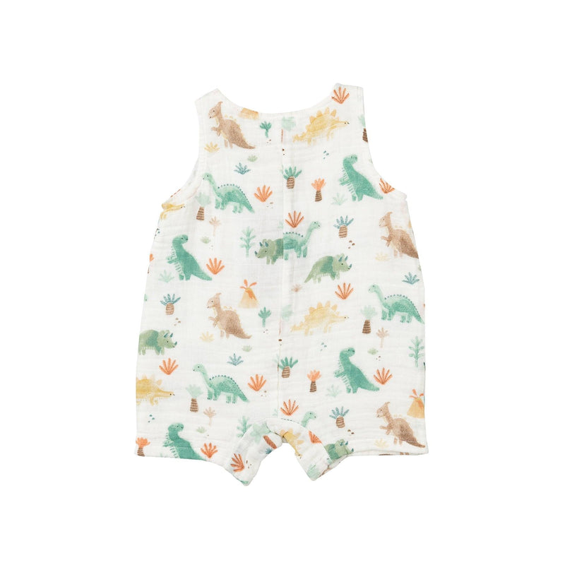 Baby Boy Romper | Henly Shortall- Softy Dinos | Angel Dear - The Ridge Kids