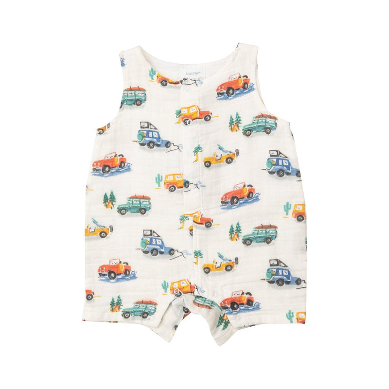 Baby Boy Romper | Shortie- Off Road Adventure | Angel Dear - The Ridge Kids