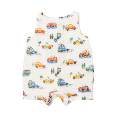 Baby Boy Romper | Shortie- Off Road Adventure | Angel Dear - The Ridge Kids