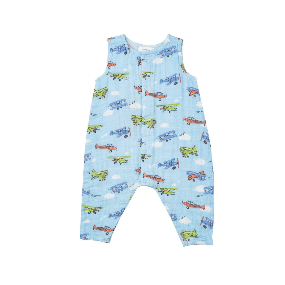 Baby Boy Romper | Vintage Planes | Angel Dear - The Ridge Kids