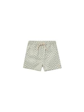 Baby Boy Swimwear | Boardshort- Seafoam Check | Rylee and Cru - The Ridge Kids