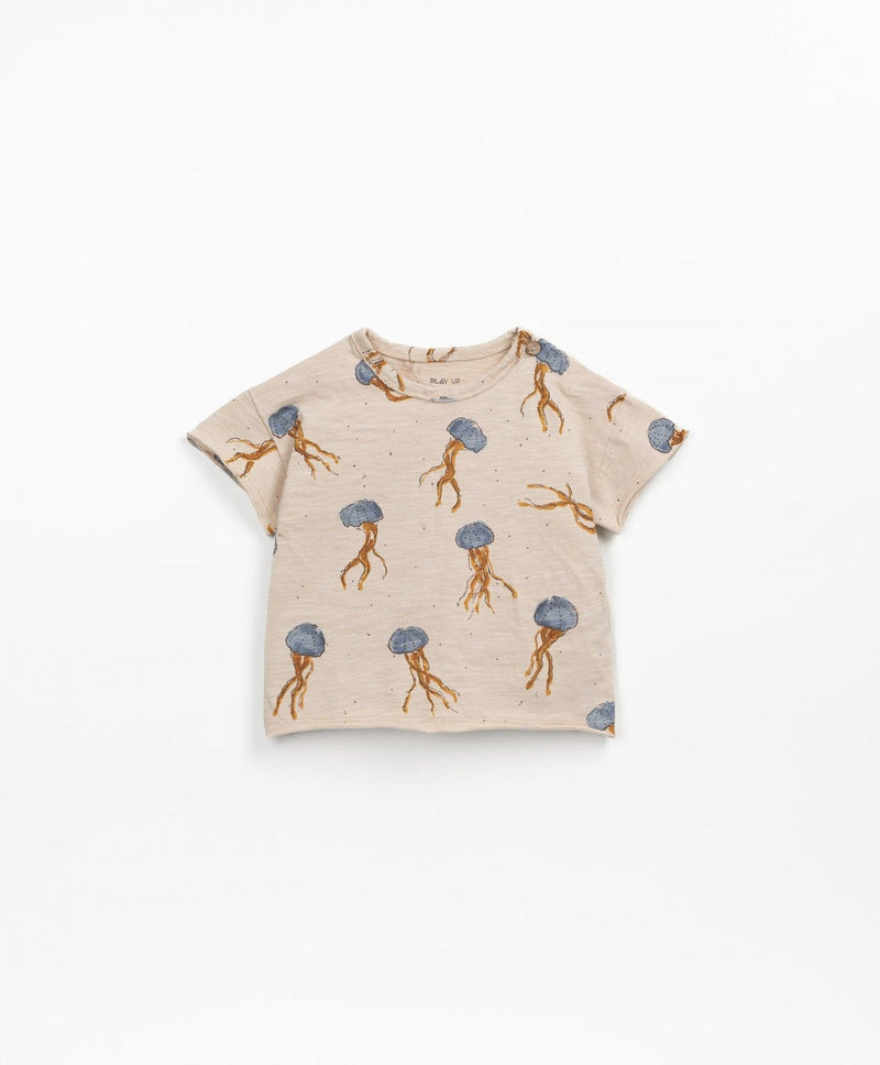 Baby Boy Tops | T-Shirt: Jellyfish- Blue | Play Up - The Ridge Kids