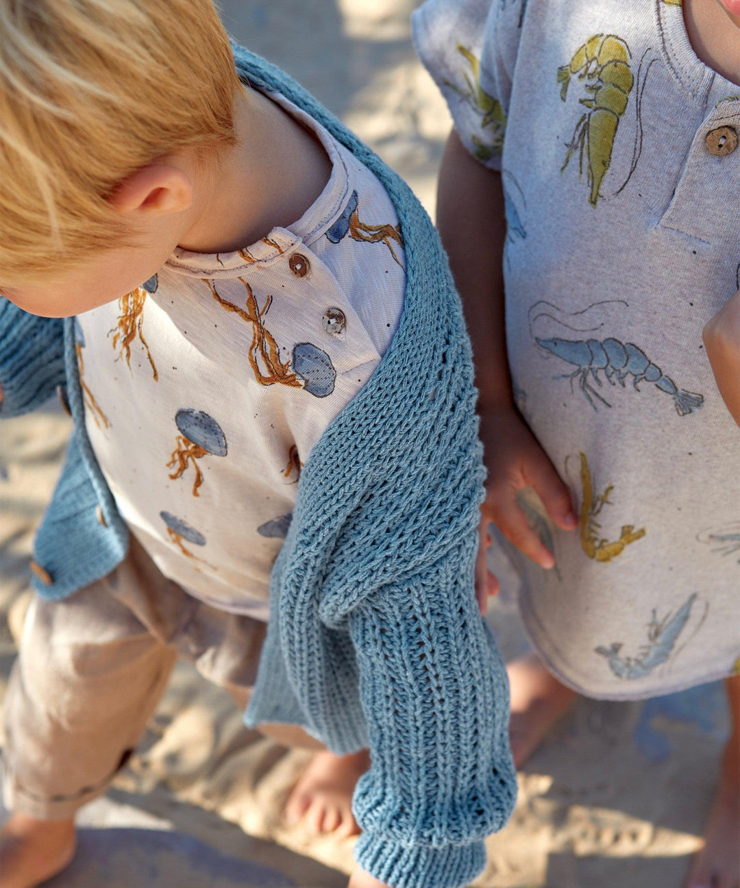 Baby Boy Tops | T-Shirt: Jellyfish- Blue | Play Up - The Ridge Kids