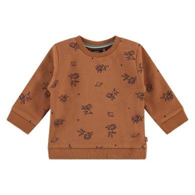 Baby Boys Sweatshirt | Space Dog- Clay | BABYFACE - The Ridge Kids