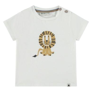 Baby Boys Top | T-Shirt: White Lion | BABYFACE - The Ridge Kids