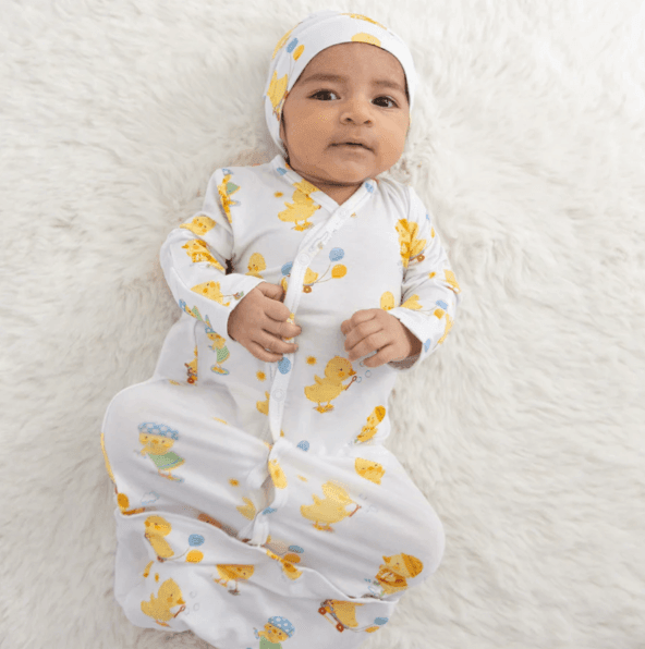 Baby Bundle Gown | Vintage Ducklings | Angel Dear - The Ridge Kids