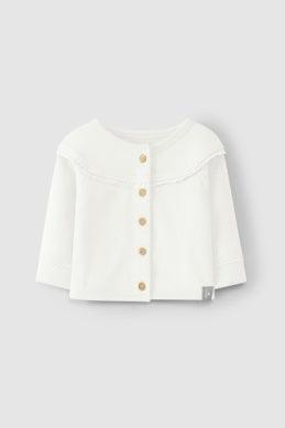 Baby Cardigan | White | Snug - The Ridge Kids