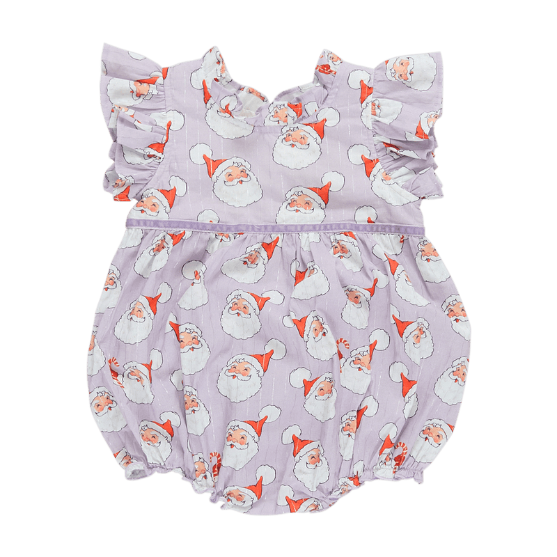 Baby Girl Bubble | Lavender Santa | Pink Chicken - The Ridge Kids