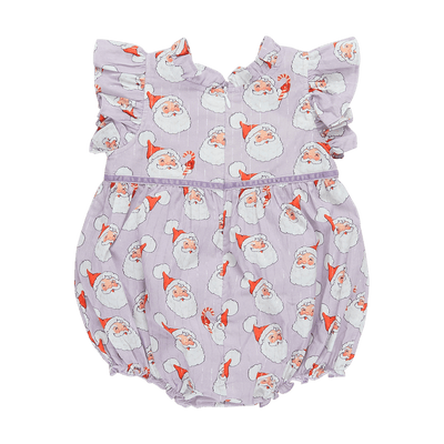 Baby Girl Bubble | Lavender Santa | Pink Chicken - The Ridge Kids