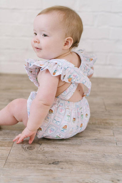 Baby Girl Bubble |Emmy Romper-Let Them Eat Cake | Ollie Jay - The Ridge Kids