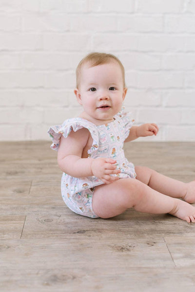 Baby Girl Bubble |Emmy Romper-Let Them Eat Cake | Ollie Jay - The Ridge Kids