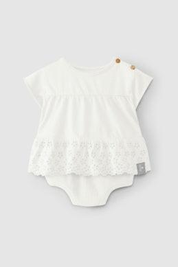 Baby Girl Dress | 2 Piece Set Lace- White | Snug - The Ridge Kids