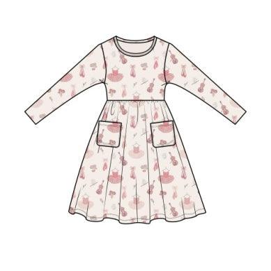 Baby Girl Dress | Twirly - Ballet | Angel Dear - The Ridge Kids