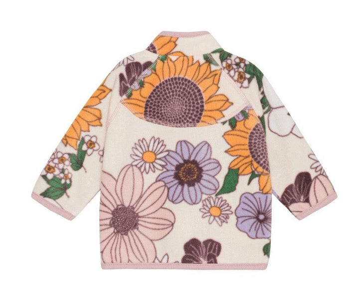 Baby Girl Jacket | Uli Fleece Jacket in Retro Bloom Print | Molo - The Ridge Kids