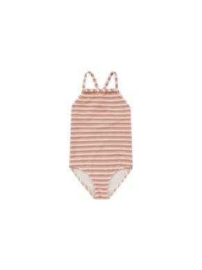 Baby Girl Swimwear | Sky One Piece- Pink Stripe | Rylee and Cru - The Ridge Kids