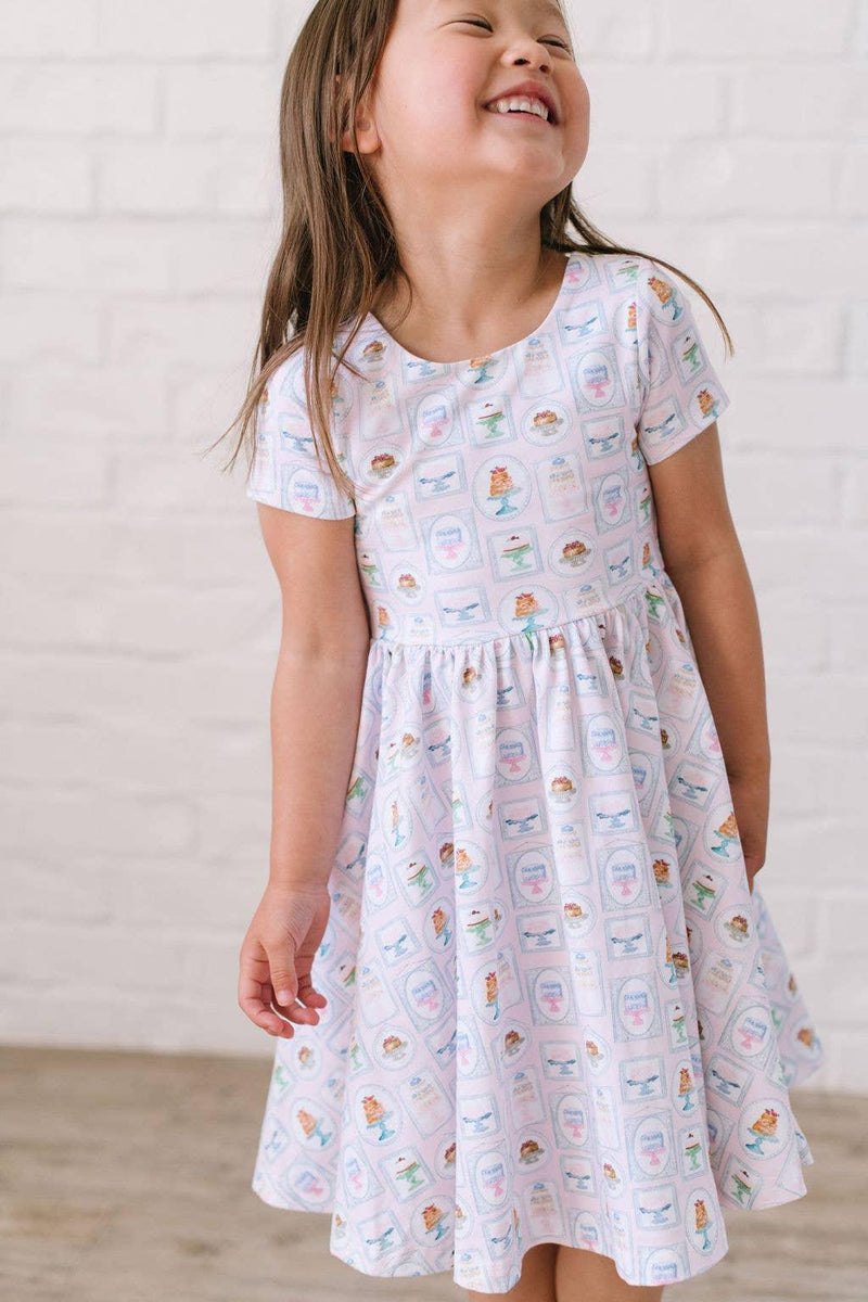 Baby Girls Dress | Classic Twirl- Let Them Eat Cake  | Ollie Jay - The Ridge Kids